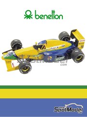 Tameo Kits TMK191: Car scale model kit 1/43 scale - Benetton